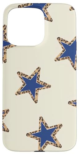 Marineblaues Stern-Leoparden-Motiv, niedlich Hülle für iPhone 15 Pro Max Marineblaues Stern-Leoparden-Motiv, niedlich Hülle für iPhone 15 Pro Max von Blue Star