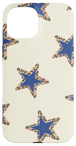 Marineblaues Stern-Leoparden-Motiv, niedlich Hülle für iPhone 15 Marineblaues Stern-Leoparden-Motiv, niedlich Hülle für iPhone 15 von Blue Star