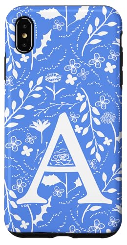 Blau-weißes Toile-Monogramm, Anfangsbuchstabe A Hülle für iPhone XS Max Blau-weißes Toile-Monogramm, Anfangsbuchstabe A Hülle für iPhone XS Max von Blue Toile Monogram Initials