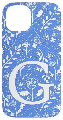 Blau-weißes Toile-Monogramm, Anfangsbuchstabe G Hülle für iPhone 14 Blau-weißes Toile-Monogramm, Anfangsbuchstabe G Hülle für iPhone 14 von Blue Toile Monogram Initials