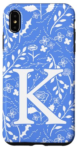 Blau-weißes Toile-Monogramm, Anfangsbuchstabe K Hülle für iPhone XS Max Blau-weißes Toile-Monogramm, Anfangsbuchstabe K Hülle für iPhone XS Max von Blue Toile Monogram Initials