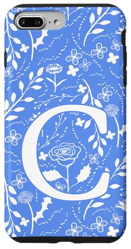 Blau-weißes Toile-Monogramm mit Blumenmuster, Anfangsbuchstabe C Hülle für iPhone 7 Plus/8 Plus Blau-weißes Toile-Monogramm mit Blumenmuster, Anfangsbuchstabe C Hülle für iPhone 7 Plus/8 Plus von Blue Toile Monogram Initials