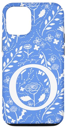 Blau-weißes Toile-Monogramm mit Blumenmuster, Anfangsbuchstabe O Hülle für iPhone 12/12 Pro Blau-weißes Toile-Monogramm mit Blumenmuster, Anfangsbuchstabe O Hülle für iPhone 12/12 Pro von Blue Toile Monogram Initials