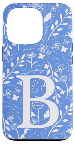 Blau-weißes florales Toile-Monogramm, Anfangsbuchstabe B Hülle für iPhone 13 Pro Blau-weißes florales Toile-Monogramm, Anfangsbuchstabe B Hülle für iPhone 13 Pro von Blue Toile Monogram Initials