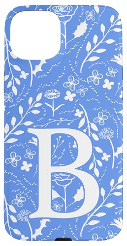 Blau-weißes florales Toile-Monogramm, Anfangsbuchstabe B Hülle für iPhone 15 Plus Blau-weißes florales Toile-Monogramm, Anfangsbuchstabe B Hülle für iPhone 15 Plus von Blue Toile Monogram Initials