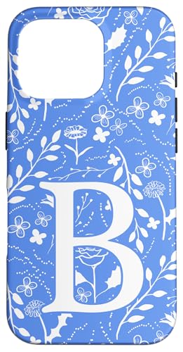 Blau-weißes florales Toile-Monogramm, Anfangsbuchstabe B Hülle für iPhone 16 Pro Blau-weißes florales Toile-Monogramm, Anfangsbuchstabe B Hülle für iPhone 16 Pro von Blue Toile Monogram Initials