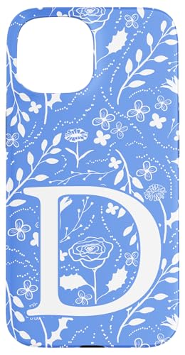 Monogramm "Toile" mit Blumenmuster, Anfangsbuchstabe D, Blau / Weiß Hülle für iPhone 15 Monogramm "Toile" mit Blumenmuster, Anfangsbuchstabe D, Blau / Weiß Hülle für iPhone 15 von Blue Toile Monogram Initials