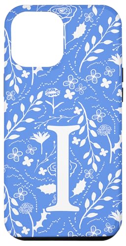 Monogramm "Toile" mit Blumenmuster, Anfangsbuchstabe I, Blau / Weiß Hülle für iPhone 12 Pro Max Monogramm "Toile" mit Blumenmuster, Anfangsbuchstabe I, Blau / Weiß Hülle für iPhone 12 Pro Max von Blue Toile Monogram Initials