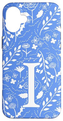 Monogramm "Toile" mit Blumenmuster, Anfangsbuchstabe I, Blau / Weiß Hülle für iPhone 16 Plus Monogramm "Toile" mit Blumenmuster, Anfangsbuchstabe I, Blau / Weiß Hülle für iPhone 16 Plus von Blue Toile Monogram Initials