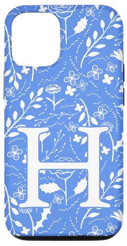 Toile Floral Monogramm Initial Buchstabe H, Blau / Weiß Hülle für iPhone 12/12 Pro Toile Floral Monogramm Initial Buchstabe H, Blau / Weiß Hülle für iPhone 12/12 Pro von Blue Toile Monogram Initials