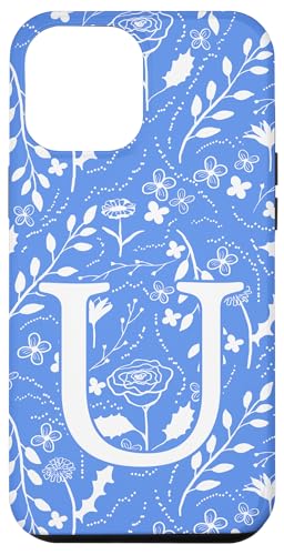 Toile Floral Monogramm Initial Buchstabe U Blau / Weiß Hülle für iPhone 12 Pro Max Toile Floral Monogramm Initial Buchstabe U Blau / Weiß Hülle für iPhone 12 Pro Max von Blue Toile Monogram Initials