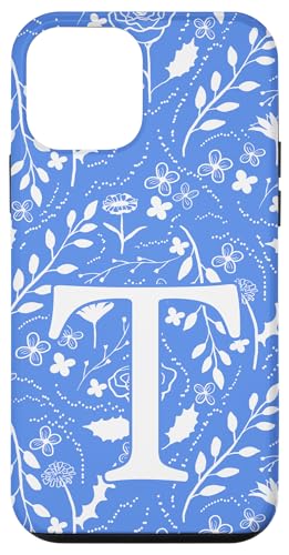 Toile Floral Monogramm Initial Letter T, Blau / Weiß Hülle für iPhone 12 mini Toile Floral Monogramm Initial Letter T, Blau / Weiß Hülle für iPhone 12 mini von Blue Toile Monogram Initials