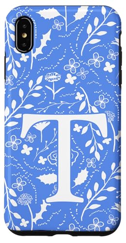 Toile Floral Monogramm Initial Letter T, Blau / Weiß Hülle für iPhone XS Max Toile Floral Monogramm Initial Letter T, Blau / Weiß Hülle für iPhone XS Max von Blue Toile Monogram Initials