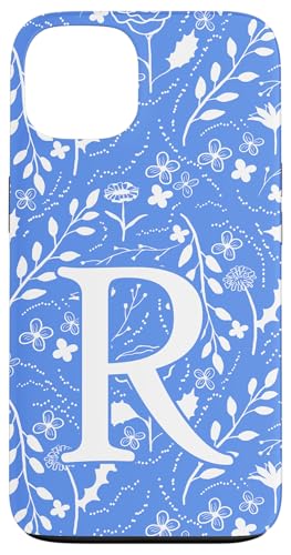 Toile Floral Monogramm Initiale R Blau und Weiß Hülle für iPhone 13 Toile Floral Monogramm Initiale R Blau und Weiß Hülle für iPhone 13 von Blue Toile Monogram Initials