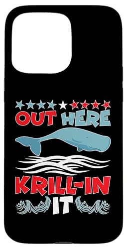 Wale: Hier draußen Krill-in It Hülle für iPhone 15 Pro Max von Blue Whale And Beluga Whale Designs For Kids