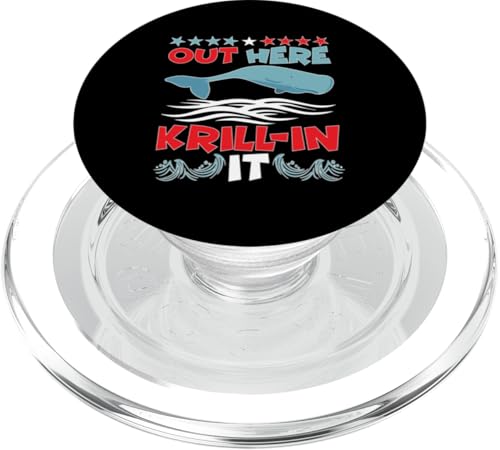 Wale: Hier draußen Krill-in It PopSockets PopGrip für MagSafe von Blue Whale And Beluga Whale Designs For Kids