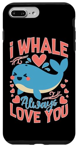 Wale: I Whale Always Love You Hülle für iPhone 7 Plus/8 Plus von Blue Whale And Beluga Whale Designs For Kids