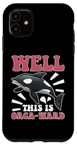 Wale: Nun, das ist Orca-ward Hülle für iPhone 11 von Blue Whale And Beluga Whale Designs For Kids