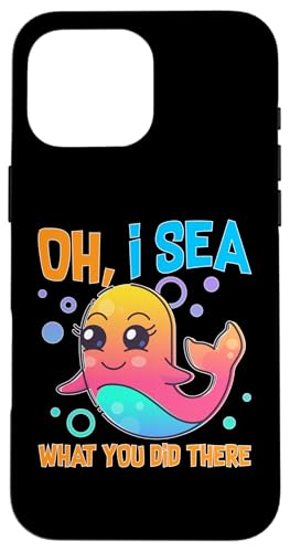 Wale: Oh, I Sea What You Did There Hülle für iPhone 16 Pro Max Wale: Oh, I Sea What You Did There Hülle für iPhone 16 Pro Max von Blue Whale And Beluga Whale Designs For Kids