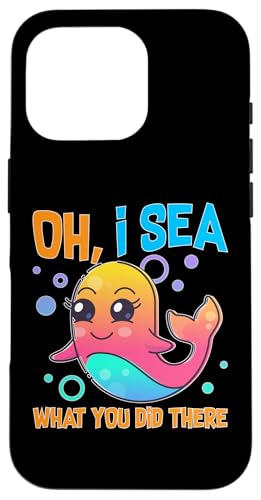 Wale: Oh, I Sea What You Did There Hülle für iPhone 16 Pro Wale: Oh, I Sea What You Did There Hülle für iPhone 16 Pro von Blue Whale And Beluga Whale Designs For Kids