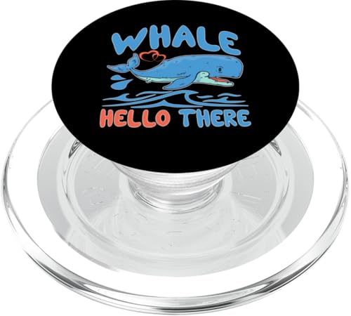 Wale: Wal Hello There PopSockets PopGrip für MagSafe von Blue Whale And Beluga Whale Designs For Kids