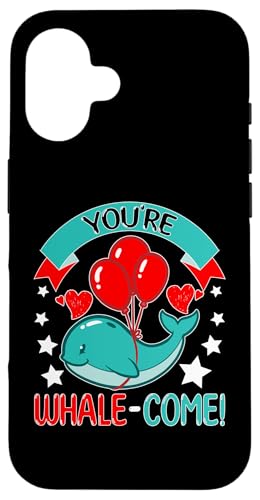 Wale: You're Whale-Come! Hülle für iPhone 16 Wale: You're Whale-Come! Hülle für iPhone 16 von Blue Whale And Beluga Whale Designs For Kids