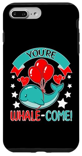 Wale: You're Whale-Come! Hülle für iPhone 7 Plus/8 Plus Wale: You're Whale-Come! Hülle für iPhone 7 Plus/8 Plus von Blue Whale And Beluga Whale Designs For Kids
