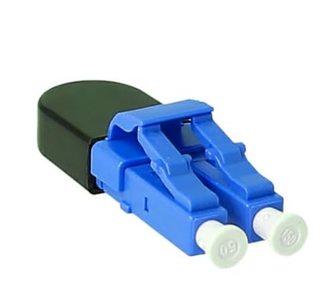 BlueLAN BlueOptics Lichtwellenleiter Loopback Adapter für SM E9/125µm Singlemode LC/UPC-Duplex, Blau, Keramik Ferrule, -40°C bis +85°C (BOLBLCSM) Marke von BlueLAN