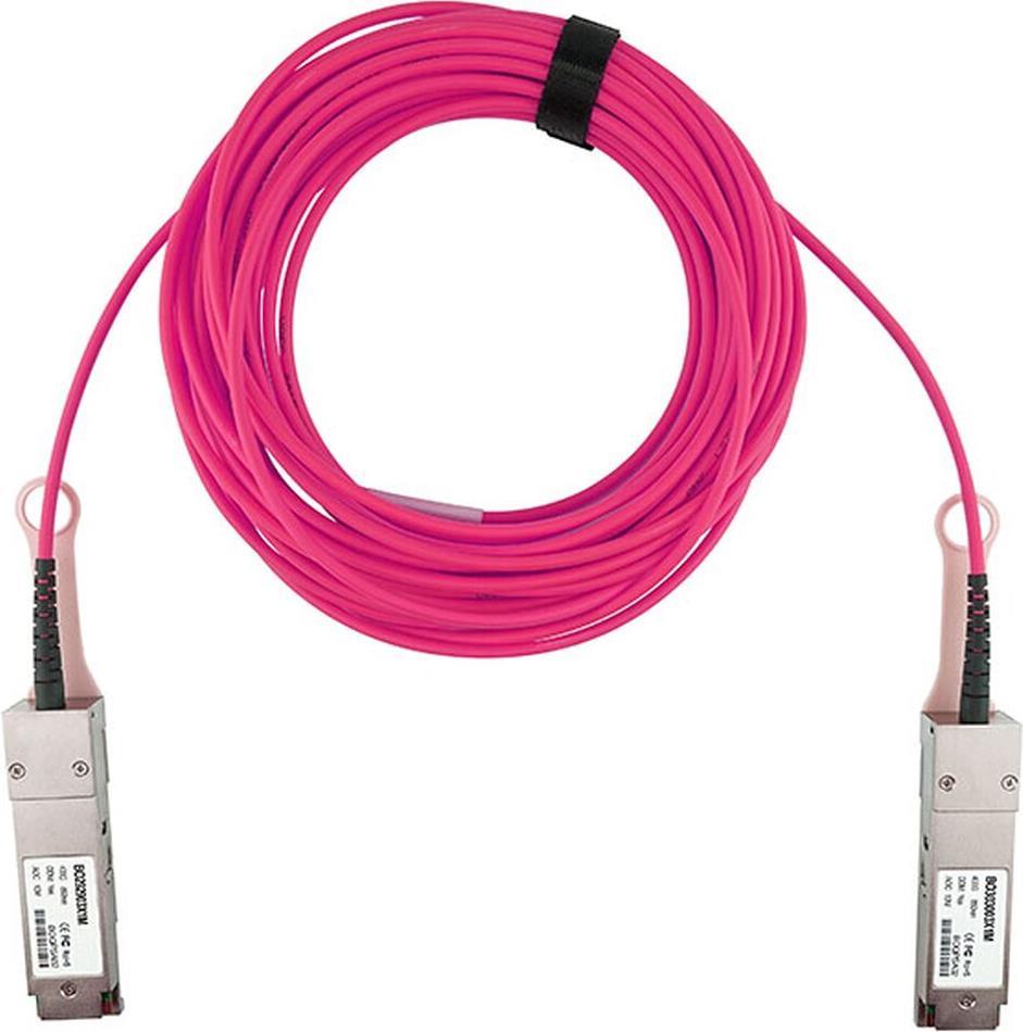 BlueOptics© Aktives Optisches Kabel, QSFP-DD, 400GBASE-SR8, 3 Meter, Multimode 50/125µm, Markenfaser, rund 3.0mm Tube (BO292903X3M-BO) von BlueOptics