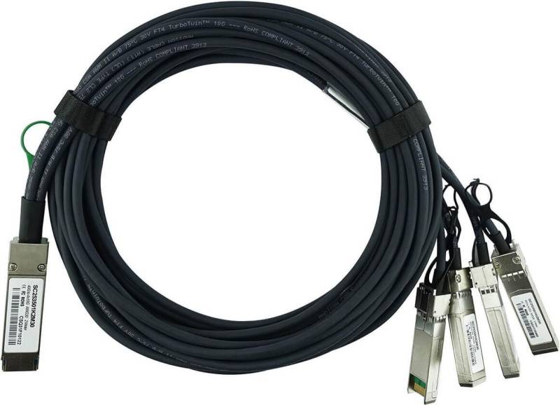 BlueOptics 40G-QSFP-4SFP-PC-0501-BL InfiniBand-Kabel 5 m 4x SFP+ Schwarz (40G-QSFP-4SFP-PC-0501-BL) von BlueOptics