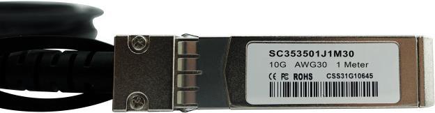 BlueOptics BlueLAN passives DAC Kabel, SFP+ auf SFP+,10GBASE-CR, 2m, AWG30 Hersteller: CBO (SC353501J2M30-BL) von BlueOptics