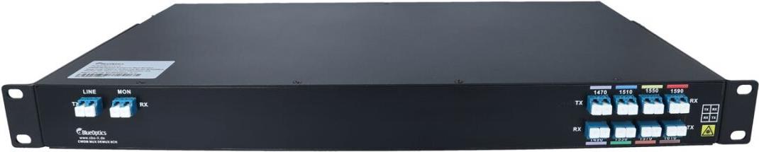 BlueOptics CWDM Multiplexer Racklösung, 8-Kanal, Singlemode, 1HE 1470nm bis 1610nm LC/UPC LC/UPC (BOCR8-H-LU-LU) von BlueOptics