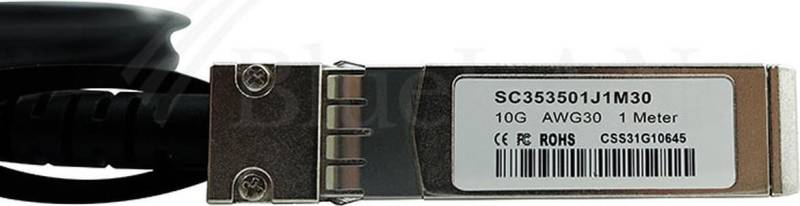BlueOptics EX-SFP-10GE-DAC-3M-BL InfiniBand-Kabel SFP+ Schwarz - Silber (EX-SFP-10GE-DAC-3M-BL) von BlueOptics