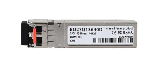 BlueOptics Kompatibler Supermicro SFP28-25G-ER SFP28 Transceiver, LC-Duplex, 25GBASE-ER, Singlemode Fiber, 1310nm, 40KM, DDM, 0°C/+70°C (SFP28-25G-ER-SO-BO) Marke von BlueOptics