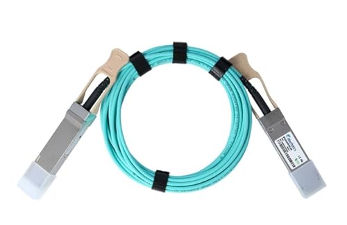 BlueOptics Kompatibles Extreme Networks 100G-QSFP-QSFP-AOC-1M QSFP28 Aktives Optisches Kabel (AOC), 100GBASE-SR4, Ethernet, Infiniband, 1 Meter (100G-QSFP-QSFP-AOC-1M-BO) Marke von BlueOptics