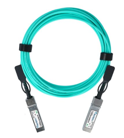 BlueOptics Kompatibles Sundray SFP-10G-AOC-10M SFP Aktives Optisches Kabel (AOC), 10GBASE-SR, Ethernet, Infiniband, 10 Meter (SFP-10G-AOC-10M-BO) Marke von BlueOptics