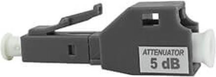 BlueOptics Lichtwellenleiter Dämpfungsglied für Multimode (850nm), Dämpfungsgrad: 5dB, LC-UPC Simplex, Keramik Ferrule, RL über 45dB, IL unter 0,1dB, -40°C bis +75°C (SFA21XK5) von BlueOptics