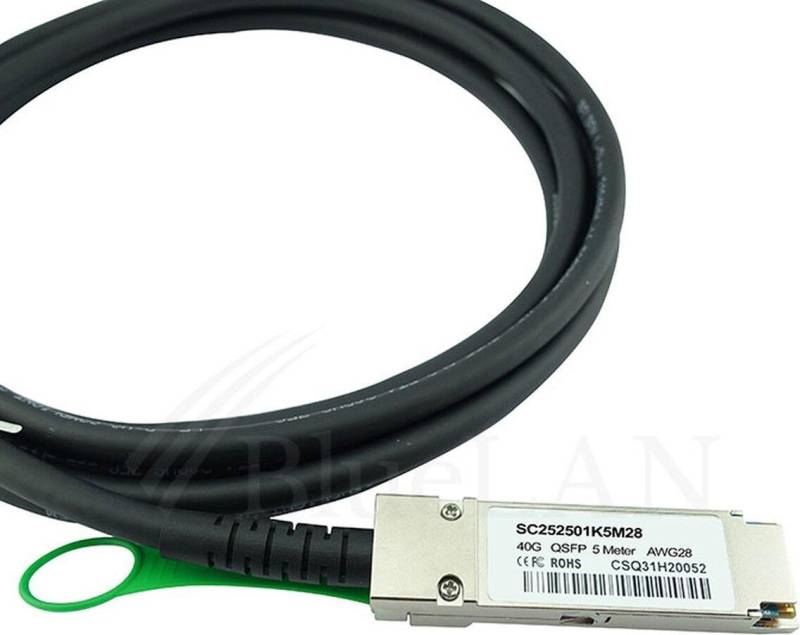 BlueOptics MCP170L-F01A-BL InfiniBand-Kabel 2 m QSFP Schwarz (MCP170L-F01A-BL) von BlueOptics