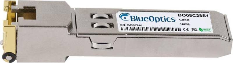 IBM 03FP283 kompatibler BlueOptics© SFP Transceiver für Gigabit Highspeed Datenübertragungen in Glasfaser Netzwerken. Unterstützt Gigabit Ethernet in Switchen, Routern, Storage Systemen und ähnlicher Hardware. BlueOptics SFP Transceiver können optional mi (03FP283-BO) von BlueOptics