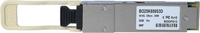 Kompatibler Centec QSFP-40G-XSR4-CT BlueOptics BO25K859S3D QSFP Transceiver, MPO/MTP, 40GBASE-ESR4, Multimode Fiber, 4x850nm, 300 Meter, 0°C/+70°C (QSFP-40G-XSR4-CT-BO) von BlueOptics