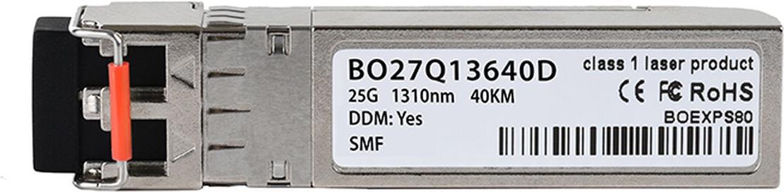 Kompatibler Ciena SFP28-25G-ER BlueOptics© SFP28 Transceiver, LC-Duplex, 25GBASE-ER, Singlemode Fiber, 1310nm, 40KM, DDM, 0°C/+70°C (SFP28-25G-ER-CI-BO) von BlueOptics