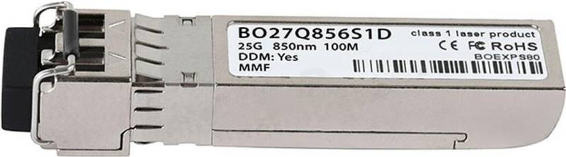 Kompatibler Cisco SFP-25G-SR BlueOptics© BO27Q856S1D SFP28 Transceiver, LC-Duplex, 25GBASE-SR, Multimode Fiber, 850nm, 100M, DDM, 0°C/+70°C (SFP-25G-SR-BO) von BlueOptics