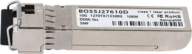 Kompatibler Comnet SFP-10G-BX10-U-CM BlueOptics� BO55J27610D SFP+ Bidi Transceiver, LC-Simplex, 10GBASE-BX-U, Singlemode Fiber, TX1270nm/RX1330nm, 10KM, DDM, 0�C/+70�C (SFP-10G-BX10-U-CM-BO) von BlueOptics
