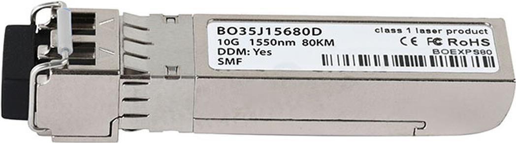 Kompatibler Extreme Networks 10G-SFP-ZR BlueOptics SFP+ Transceiver, LC-Duplex, 10GBASE-ZR, Singlemode Fiber, 1550nm, 80KM, DDM, 0°C/+70°C (10G-SFP-ZR-BO) von BlueOptics