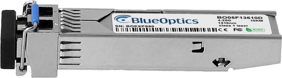 Kompatibler Huawei 02311BJE BlueOptics© BO05F13610D SFP Transceiver, LC-Duplex, 4GBASE-LW, Fibre Channel, Singlemode Fiber, 1310nm, 10KM, DDM, 0°C/+70°C (02311BJE-BO) von BlueOptics