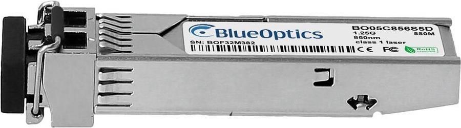 Kompatibler Juniper 740-094031 BlueOptics© BO05C856S5D SFP Transceiver, LC-Duplex, 1000BASE-SX, Multimode Fiber, 850nm, 550 Meter, DDM, 0°C/+70°C (740-094031-BO) von BlueOptics