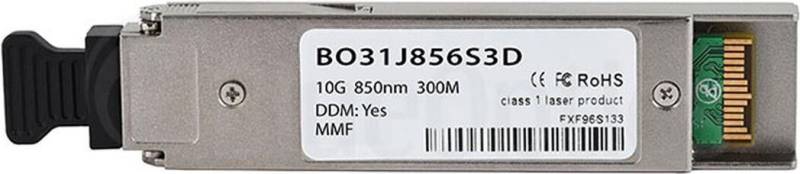Kompatibler Marconi SU58BA BlueOptics BO31J856S3D XFP Transceiver, LC-Duplex, 10GBASE-SR, Multimode Fiber, 850nm, 300M, DDM, 0°C/+70°C (SU58BA-BO) von BlueOptics