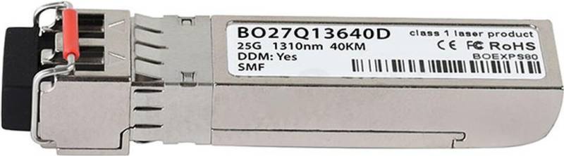 Kompatibler Supermicro SFP28-25G-ER BlueOptics© SFP28 Transceiver, LC-Duplex, 25GBASE-ER, Singlemode Fiber, 1310nm, 40KM, DDM, 0°C/+70°C (SFP28-25G-ER-SO-BO) von BlueOptics