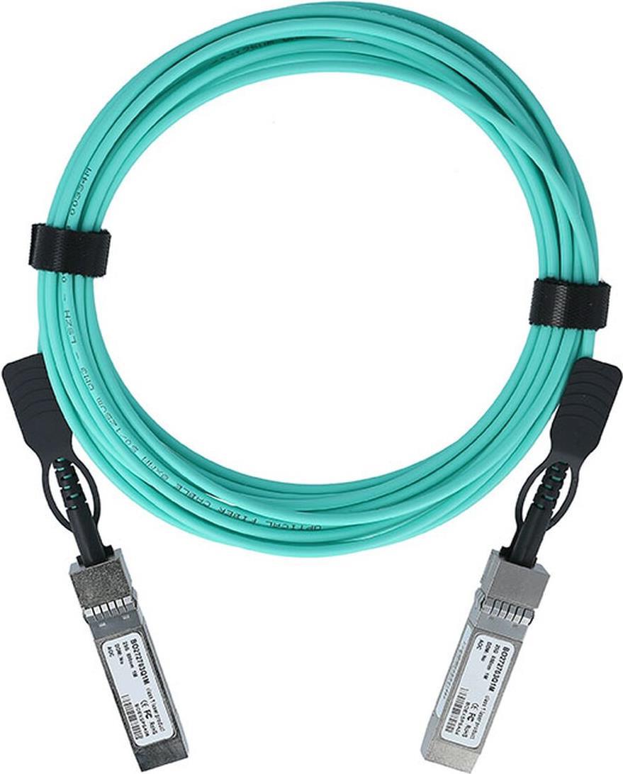 Kompatibles LevelOne SFP28-AOC-15M SFP28 BlueOptics Aktives Optisches Kabel (AOC), 25GBASE-SR, Ethernet, Infiniband, 15 Meter (SFP28-AOC-15M-LO-BO) von BlueOptics