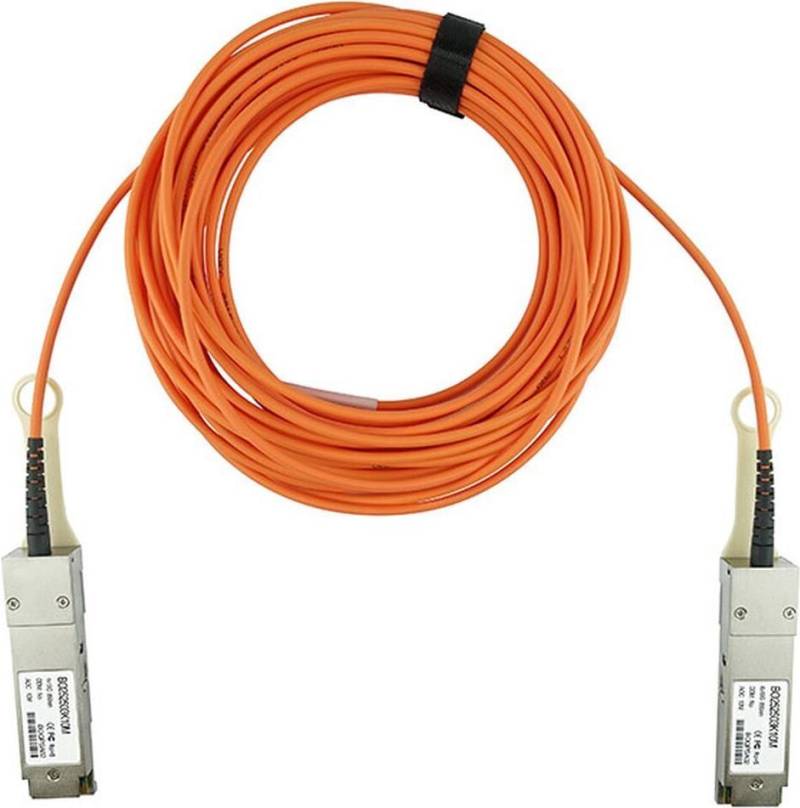 Kompatibles Supermicro CBL-QSFP+AOC-5M QSFP BlueOptics Aktives Optisches Kabel (AOC), 40GBASE-SR4, Ethernet, Infiniband FDR10, 5 Meter (CBL-QSFP+AOC-5M-BO) von BlueOptics
